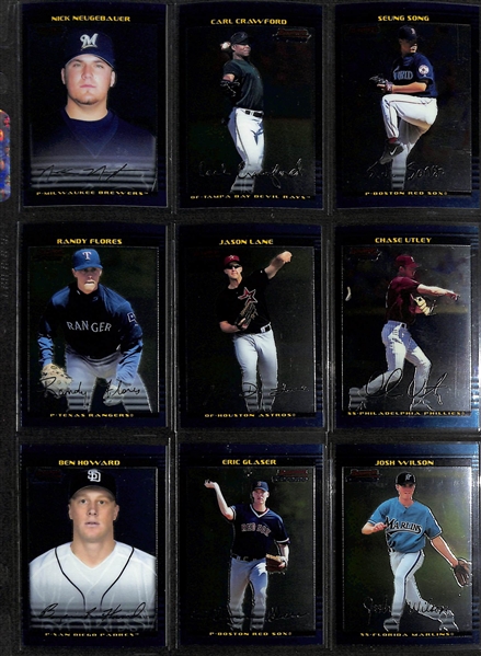 2002 Bowman Chrome & Bowman Chrome Draft Complete Sets (w. Rookie Autograph Sets) w. Joe Mauer Auto & David Wright Auto 